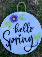 Load image into Gallery viewer, Hello Spring DOOR HANGER (Preorder)