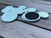 Load image into Gallery viewer, Vintage Aqua Mouse Coasters PREORDER